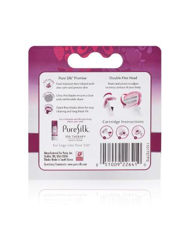 Pure Silk Contour 6 Women's Razor Blade Refills (24 Count) + Free Handle - Buy Online on GoSupps.com