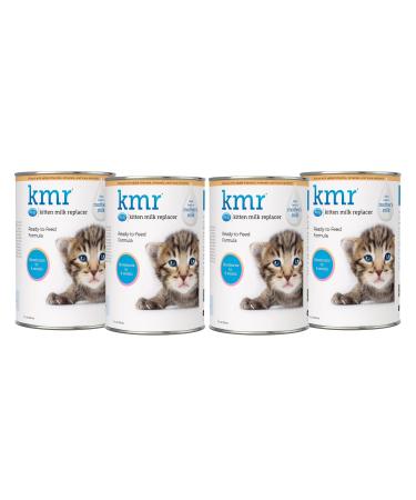 PetAg KMR Kitten Milk Replacer Liquid - Growing Kittens or Adult Cat - 11 Fl Oz - 4 Pack