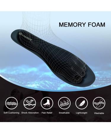 riemot Men's Memory Foam Insoles - Black Super Soft Cushioning Inserts US 11 / EU 44 - Buy Online on GoSupps.com