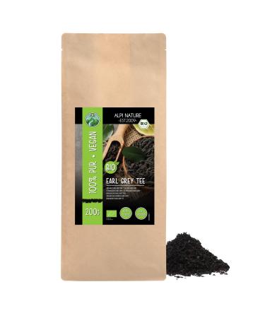 Organic Earl Grey tea 200g 7oz Earl Gray tea with organic bergamot oil black tea from organic farming dried Earl Grey organic black tea cut 200 GR (7oz) - Buy Online on GoSupps.com