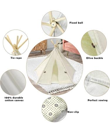 Pet Teepee Dog & Cat Bed with Cushion & Blackboard Chalk | Cozy Pet Tents & Houses - Buy Online on GoSupps.com