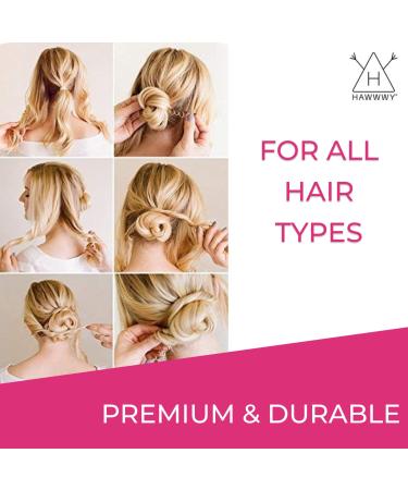 Hawwwy Spiral Bobby Pins 8 Pack - Easy Bun Maker for Women & Kids - Updo Hair Accessories - Black 2 Inches - Pack of 1 - Buy Online on GoSupps.com