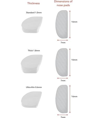 SETEX Gecko Grip Anti-Slip Nose Pads for Glasses | 15 Transparent Couples | Ultra-High Support Self-Adhesive Pads - Buy Online on GoSupps.com