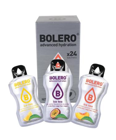 Bolero drinks ICE TEA MIX STICKS 24x3g I refreshing sugar-free powdered drink sweetened with stevia | hypoglycemic drink
