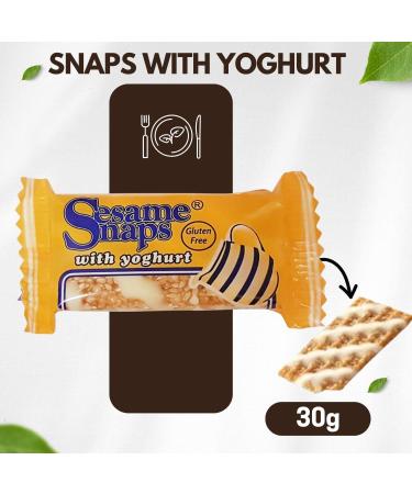 Sesame Snaps Snack Pick N Mix - Choose From Bar with 4 Flavours - Snaps Chocolate Yoghurt Coconut | Pack of 12 x 30g (Each of 3) 30 g (Pack of 12) - Buy Online on GoSupps.com