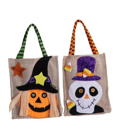 ABOOFAN 2pcs Halloween Candy Bag Candy Bags Candy Bags Kid Candy Pouch Bulk Decorative Items Child