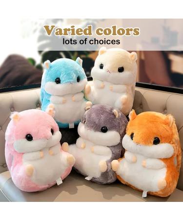 MUZIRI KINOKOO Cute Hamster Plush Blanket & Pillow Combo - Light Coffee | Soft Blanket for TV, Sofa, Office, Travel - Stuffed Toy Blanket for Nap Time - Buy Online on GoSupps.com
