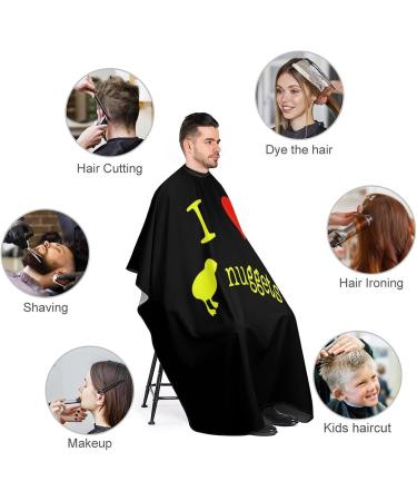 I Love Chicken Nuggets Barber Cape | Adjustable Snap Hair Cutting Apron for Adults - Perfect for Salon & Home Use - Buy Online on GoSupps.com