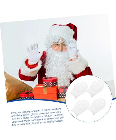 minkissy 12pairs Gloves Wax Bath Liners Wax Bath Mittens Paraffin Wax Mittens Paraffin Bath Mittens Santa Cosplay Costume Work Glove White Cotton Yarn Labor Protection Cotton Jewelry - Buy Online on GoSupps.com