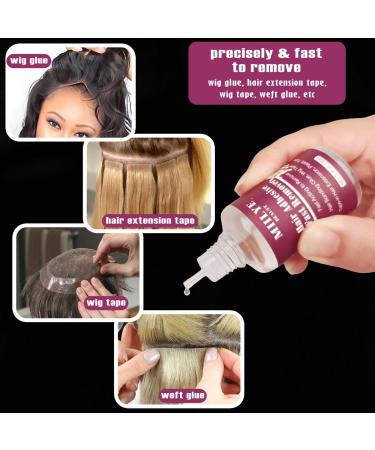 Tape-in Hair Extension Remover - Fast Acting Wig Glue Remover Skin-Friendly 1 Fl Oz (Pack of 2) for Hair Tape & Extensions - Buy Online on GoSupps.com