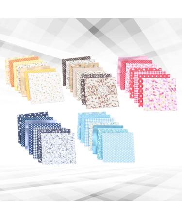 NUOBESTY 5 Bulk Fabric Floral Squares Patchwork Bjd Doll Craft Cloth Diy Sewing Cloth Sheet Quilt Cover Charm - Buy Online on GoSupps.com