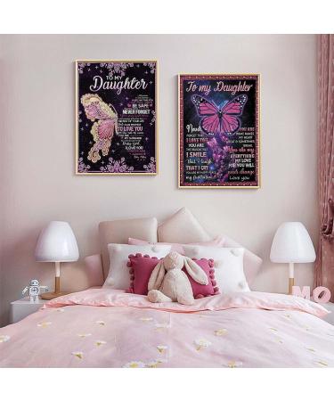 MALERON 5D Diamond Painting Kit 12x16 Inch - DIY Rhinestone Embroidery Drill Art for Christmas Home Decor - Perfect Gift for Kids and Adults (K-to Daughter) - Buy Online on GoSupps.com