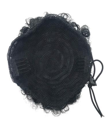 Buy Coolbers Afro Puff Drawstring Ponytail - Small #1B Synthetic Kinky Curly Hair Bun Extensions for International Shipping - Buy Online on GoSupps.com