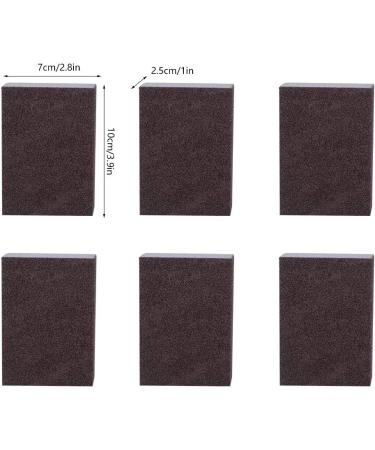 Cleaning Scourers Sponges 6pcs Portable Emery Sponge Brush Eraser Cleaner Pot Bottom Cleaning Brush Cleaning Pads Eraser - Buy Online on GoSupps.com