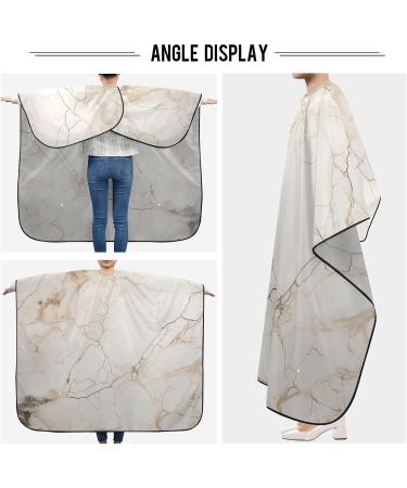 Bolaz Waterproof Barber Cape - White Marble & Cheetah Haircut Bib for Men | Unisex Hair Cutting Cape - Shop Internationally - Buy Online on GoSupps.com