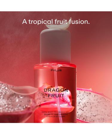 PHLUR Dragon Fruit Body Mist - Hair & Body Mist for Women & Men Fragrance - Dragon Fruit Peony Sandalwood & Vanilla Body Spray (8 Fl Oz) - Buy Online on GoSupps.com