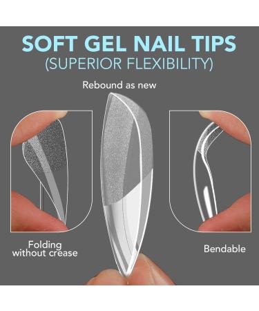 BettyCora Square Nail Tips 240Pcs - Short Gel X Tips for Acrylic Extensions - 12 Sizes A04 - Extra Short Square - Buy Online on GoSupps.com