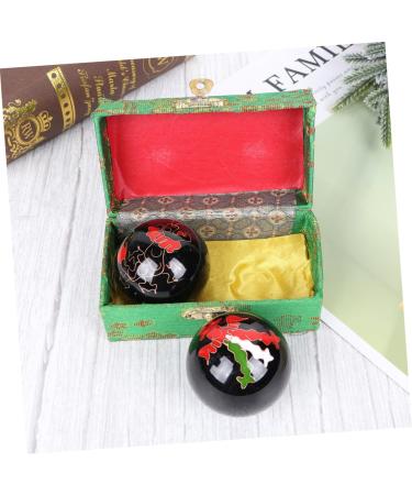 Magiclulu Chinese Massage Balls - 4 Pcs Baoding Balls for Health & Meditation - Fitness & Relaxation in Brocade Box - Buy Online on GoSupps.com