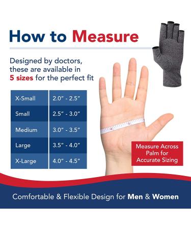 Dr. Arthritis Compression Gloves - Arthritis Pain Relief & Wrist Support - 1 Pair Medium - Buy Online on GoSupps.com