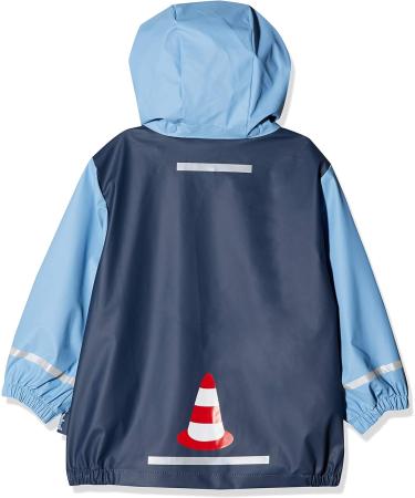 Playshoes Unisex Kid's 128 Construction Site Raincoat - Wind and Waterproof Rainwear - Buy Online on GoSupps.com