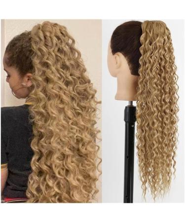 Ponytail Extensions Long Wave Curly Drawstring Ponytail 26" Synthetic Clip In Ponytail Extensions for Black Women Afro Curly Drawstring Ponytail False Hairpieces for Women (Color : 1BT30 Size : 65c 65cm 1BT30 - Buy Online on GoSupps.com