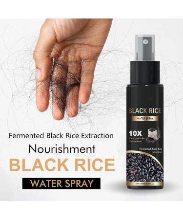 Spray l'eau de riz noire pour la croissance des cheveux spray sans rin age l'eau de riz pour cheveux secs et ab m s favorise des plus pais plus forts et doux (1pcs) - Buy Online on GoSupps.com