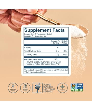 Bio.me Daily Prebiotic Fiber & Gut Cleanse Bundle - Unflavored Fiber Powder (30 Servings) + 5-Day Cleanse Capsules w/Magnesium Berberine L-Glutamine - Digestive Support Microbiome Reset (30 Caps) - Buy Online on GoSupps.com