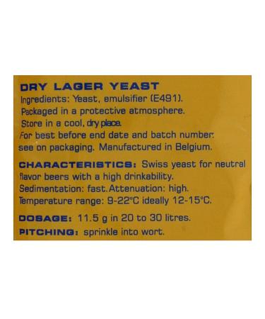 Buy Fermentis Saflager S-189 11.5g Dry Yeast | Premium Bottom-Fermenting Brewer's Yeast for Brewing - Fast International Shipping - Buy Online on GoSupps.com