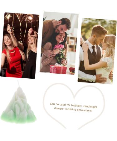 FRCOLOR Mini Mountain Scented Candles - Aromatic Decorative Desktop Candle for Home - Green 8x7x7cm - Buy Online on GoSupps.com