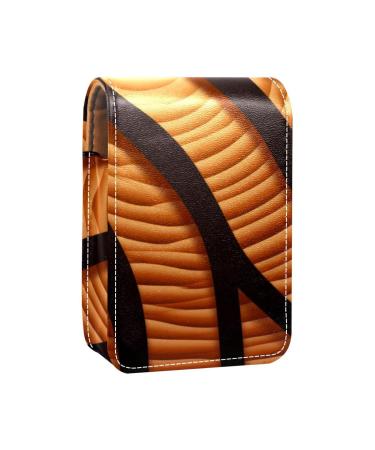Travel Lipstick Organizer Case Lipstick Case Portable Makeup Bag With Mirror Abstract Basketball Pattern T261p2mqik