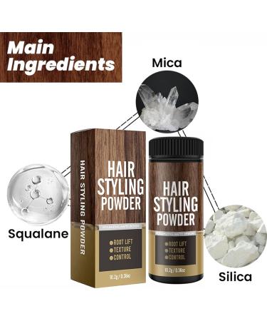 Men's Styling Powder Styling Powder | Portable Volumizing Hair Powder Matte Finish Styling Texturizing Powder Natural Looking Hair Texture Powder (2PC) - Buy Online on GoSupps.com