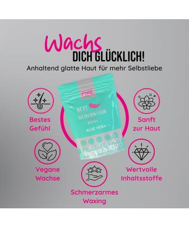 Next Generation Aloe Vera Wax Pearls (800g) Premium Vegan Wax for Sensitive Skin Fleece-Free Brazilian Hair Removal 1mm+ Hair Length - Buy Online on GoSupps.com