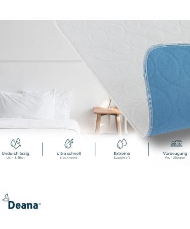 Deana Incontinence Pad 75x90 - Waterproof Mattress Protector & Washable Bed Pad for Incontinence - Best Bedding Solution - Buy Online on GoSupps.com