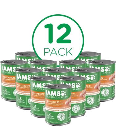 IAMS Proactive Health Wet Dog Food Adult Chicken & Whole Grain Rice Classic Ground 369g Can (12 Pack) Pate Chicken & Rice 369 g (Pack of 12) - Buy Online on GoSupps.com