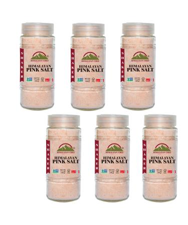 Himalayan Chef Pink Salt Glass Shaker - 6 Pack, 105 oz (1.1 lb each) - Fine Grain Himalayan Salt Shaker - Buy Online on GoSupps.com