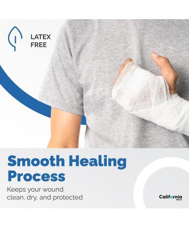 Gauze Bandage Roll with Tape (Pack of 48) - 4 Inch by 4 Yards Rolled Gauze Wrap - White, Breathable Gauze Rolls for First Aid and Wound Care - Buy Online on GoSupps.com