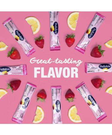 Pedialyte Electrolyte Powder  Strawberry Lemonade  Electrolyte Hydration Drink  0.6 oz Powder Packs  6 Count (Pack of 2) - Buy Online on GoSupps.com