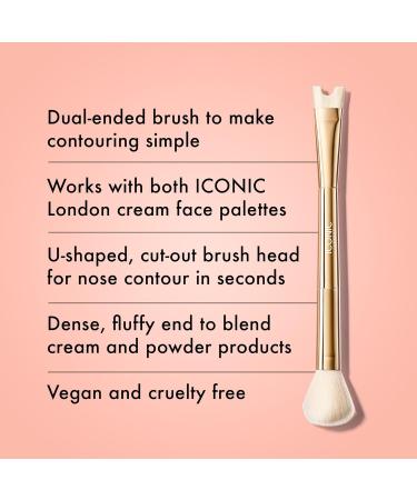 Buy ICONIC LONDON Vegan & Cruelty-Free Makeup Brushes - Precision Duo Contour for Buffing Blending & Finishing - International Shipping Available - Buy Online on GoSupps.com