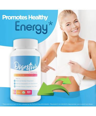 Digestive Cleanse - Ultimate Detox Formula for Regularity & Nutrient Absorption | Eliminate Colon Waste & Expel Toxins - Buy Online on GoSupps.com