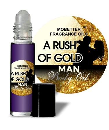 A Rush of Gold Men Fragrance Body Oil by Mobetter Fragrance Oils