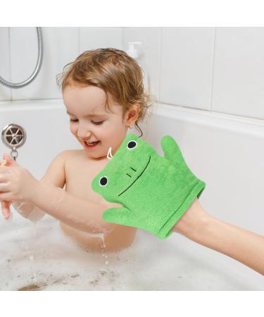 FOMIYES Frog Shape Bathing Mittens | Exfoliating Shower Gloves & Spa Back Scrubber for Men Women & Kids - Buy Online on GoSupps.com