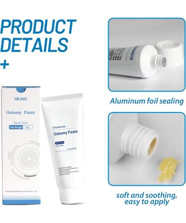 Heagimed Alcohol-Free Stoma Skin Barrier Paste - 2.1oz Tube (2pcs) | Stomahesive Paste for Colostomy Bag Leakage Prevention - Buy Online on GoSupps.com