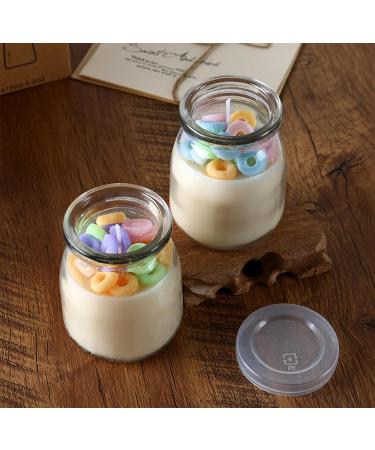 Buy Pudding Cup Donut Shape Scented Candle - 230G Floral Soy Wax Aroma | Perfect Gift for Home Decor Weddings and Meditation - Buy Online on GoSupps.com