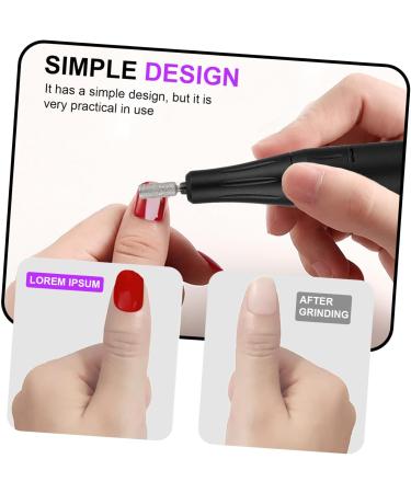 DRESSOOS Portable Nail Drill Nail Polisher Aluminum Alloy Miss Clothing Set Mini Sanding Tool 14X7X2.5CM Black - Buy Online on GoSupps.com