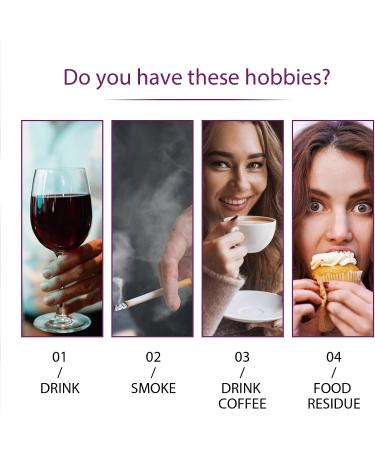 V34 Purple Toothpaste - Teeth Whitening & Bleaching Foam - 30ml Lightening Solution for Bright Smiles - Buy Online on GoSupps.com