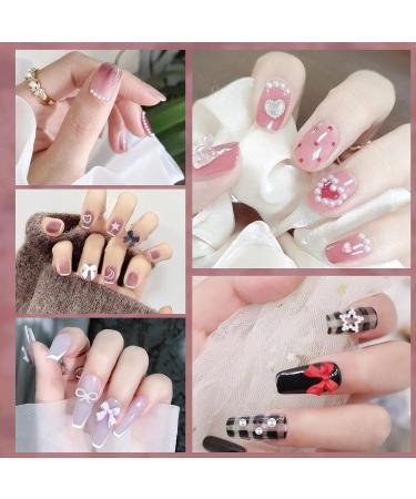 3D Nail Decorative Sets - 500 Pieces Heart Star Grinding Charms & Loop Nodes - Strass Stones for Manicure & DIY Crafts - Buy Online on GoSupps.com