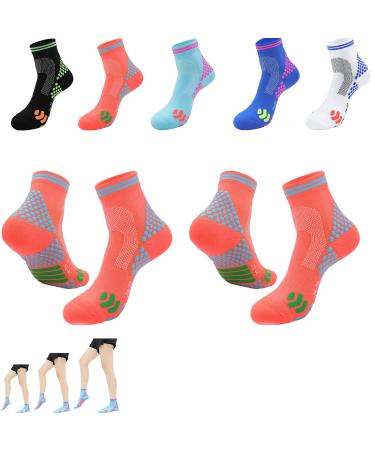 OIMTUE HIGHERSOCKS 2023 Far Infrared Schorl Titanium Ion Heightening Booster Socks Micro Titanium Height Booster Socks (Large Orange2Pair)