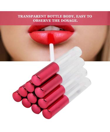 10 Pack of 5ml Refillable Lip Gloss Tubes - Leak-Proof Portable Makeup Containers for Travel & DIY Cosmetics - Buy Online on GoSupps.com