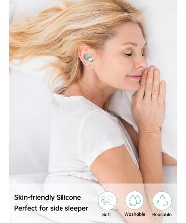 Buy Noise Cancelling Ear Plugs for Sleeping - 2 Pairs Soft Silicone Hearing Protection for Snoring & Construction | WH-Green - Buy Online on GoSupps.com