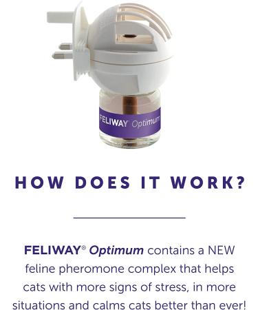 FELIWAY Optimum Refill - Ease Cat Anxiety, Conflict, and Stress at Home - Buy Online on GoSupps.com